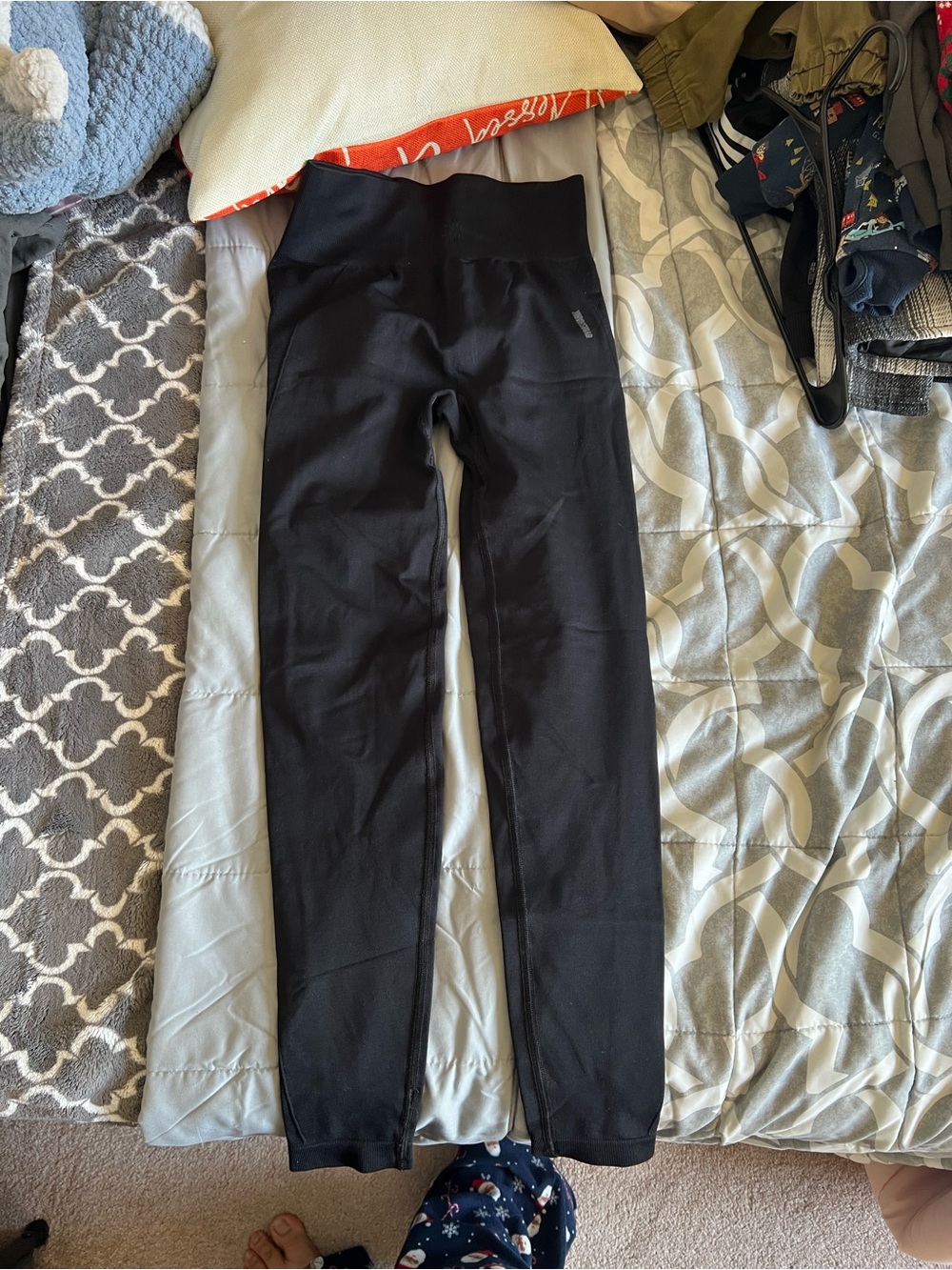 Gymshark Black High-Waist Track Joggers